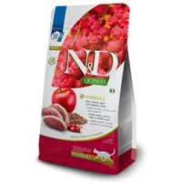 Produktbild von N&D Farmina Quinoa Hairball Katzenfutter Bio Glutenfrei mit Ente Huhn und Fisch zur Unterstützung der Verdauung und Gelenke 1500g - 1,5 kg