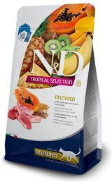 Produktbild von N&D Farmina Tropical Light Katzenfutter für kastrierte Katzen Adult Lamm 1,5 kg zur Gewichtskontrolle - 1,5 kg