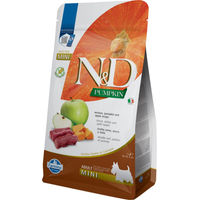 Produktbild von N&D Pumpkin Hundefutter Hirsch und Hering Sensitive Getreidefrei Adult Small Breed 2 kg