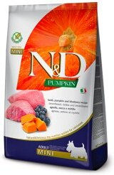 Produktbild von N&D Farmina Pumpkin Mini Adult Lamm - 2 x 7 kg