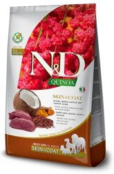 Produktbild von N&D Farmina Quinoa Adult Skin & Coat Hirsch - 2 x 7 kg