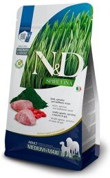 Produktbild von N&D Farmina Spirulina Medium/Maxi Adult Lamm - 2 x 7 kg