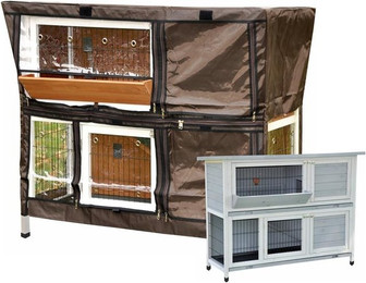 Produktbild von nanook Bommel Schutzhülle für Kaninchenstall 123 x 51 x 91 cm