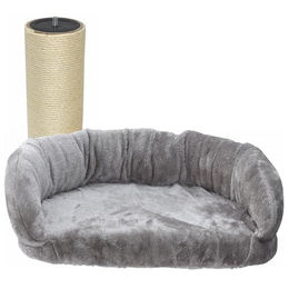 nanook Ersatz-Kratzbaumstamm Kratzstamm und Liegeplatte grau – Bild 1 von 8