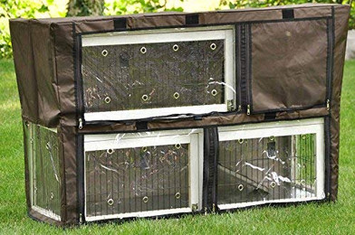 Produktbild von nanook Flauschi Schutzhülle für Kaninchenstall