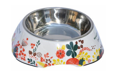 Produktbild von nanook Futternapf Design Blumen Edelstahl - 350 ml