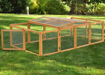 Produktbild von nanook Kleintierkäfig Freigehege Purzel natur faltbar