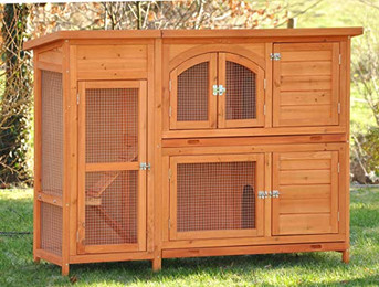 Produktbild von nanook Kleintierkäfig Hasenstall Kaninchenstall XL Jumbo