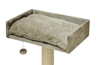Produktbild von nanook Liegeplatz mit Kissen und Spielball für Katzen-Kratzbaum