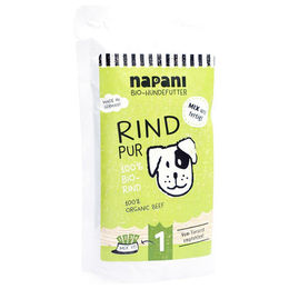 Produktbild von napani Bio-Nassfutter Rind pur 150 g