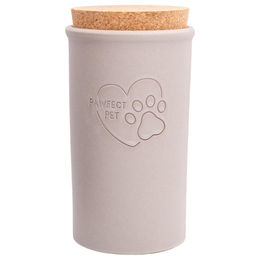 Produktbild von napani Keramikdose grau mit Korkdeckel, Fassungsvermögen: 1,5 Liter