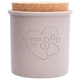 Produktbild von napani Keramikdose grau mit Korkdeckel, Fassungsvermögen: 1 Liter