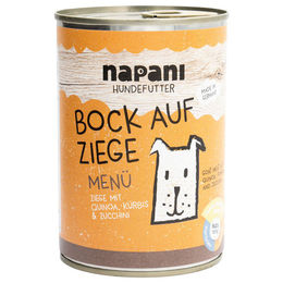 Produktbild von napani Nassfutter-Menü Bock auf Ziege 400 g