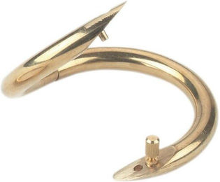 Produktbild von Nasenring Messing Kerbl Drehbulli (x1)