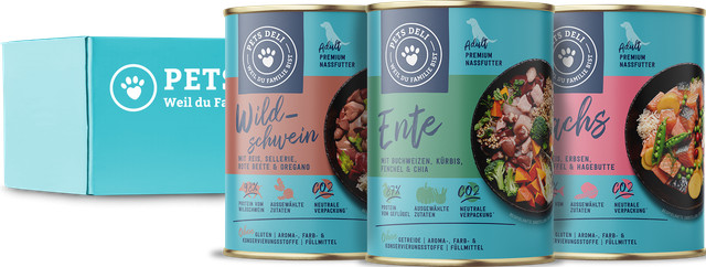 Produktbild von Nassfutter Classic Mix Fluss und Wald für Hunde - 24 x 200 g