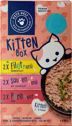 Produktbild von Nassfutter Geflügel, Lachs & Rind für Katzen - 6 x 85 g