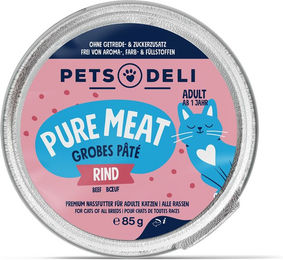 Produktbild von Nassfutter Huhn für Katzen - 200g ✓ getreidefrei & zuckerfrei ✓ Adult von Pets Deli