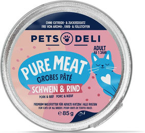 Produktbild von Nassfutter Huhn für Katzen - 200g ✓ getreidefrei & zuckerfrei ✓ Adult von Pets Deli