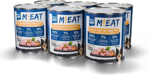 Produktbild von Nassfutter M!eat HU Huhn & Karotte 6x 800g