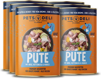 Produktbild von Nassfutter Pute für Hunde - 6 x 800 g