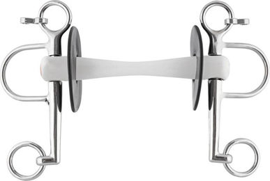 Produktbild von NATHE Pelham Gebiss 20 mm mit biegsamer Stange und langen Anzügen