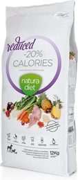 Produktbild von Natura Diet Reduced Calories Truthahn Trockenfutter - 12 kg