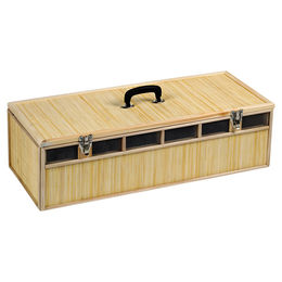 Produktbild von Natural Geflochtener Bambuskorb für Tauben, Maße: 30 x 69 x 41,5 cm