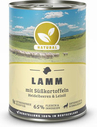 Produktbild von Natural Lamm mit Süßkartoffel & Leinöl - 6 x 400 g