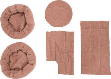 Produktbild von Natural Paradise Ersatzteile Magnolia XL Plus Kissen-Set Altrosa Kord