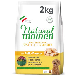 Produktbild von Natural Trainer Adult Small & Toy mit Huhn Trockenfutter - 2 x 2 kg