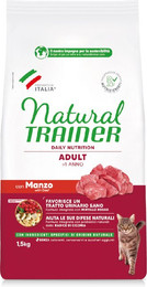 Produktbild von Natural Trainer Cat Adult mit Rindfleisch - 9 kg