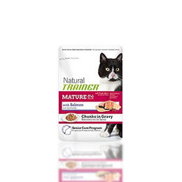 Produktbild von Natural Trainer Mature Lachs Nassfutter für Katzen - 12 x 85 g