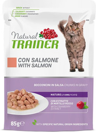 Produktbild von Natural Trainer Mature Nassfutter Lachs - 24 x 85 g