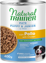 Produktbild von Natural Trainer Medium & Maxi Puppy & Junior Hundefutter mit Huhn - 6 x 400 g