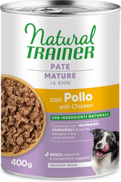 Produktbild von Natural Trainer Pate Medium & Maxi Mature - 12 x 400 g Huhn