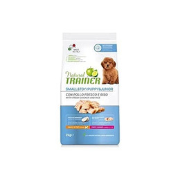 Produktbild von Natural Trainer Puppy & Junior Small & Toy mit Huhn - 2 kg