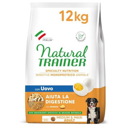 Produktbild von Natural Trainer Sensitive Adult Medium & Maxi mit Ei - 12 kg