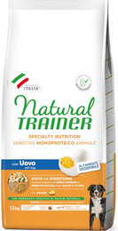 Produktbild von Natural Trainer Sensitive Adult Medium & Maxi mit Ei - 12 kg