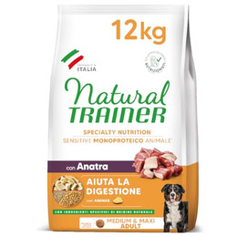 Produktbild von Natural Trainer Sensitive Adult Medium & Maxi mit Ente - 2 x 12 kg