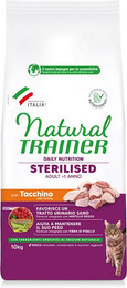 Produktbild von Natural Trainer Sterilised Truthahn - 10 kg