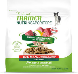 Produktbild von Natural Trainer Toppers Alleinfutter für ausgewachsene Hunde mit Rindfleisch - 120 g