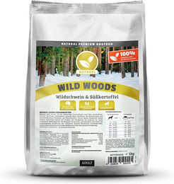 Produktbild von Natural Wild Woods mit Wildschwein Trockenfutter - 1 kg