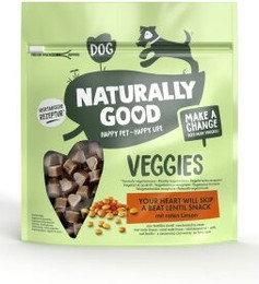 Produktbild von Naturally Good Veggies Trainingssnack Herzen mit roten Linsen - 200 g