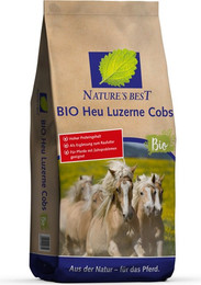 Produktbild von Nature's Best Bio Heu Luzerne Cobs - 25 kg