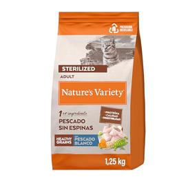 Produktbild von Nature's Variety Healthy Grains Sterilized Adult Weißfisch Katzenfutter - 1,25 kg