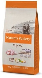 Produktbild von Nature's Variety Original No Grain Kroketten mit entbeinter Pute für ausgewachsene Hunde - 12 kg