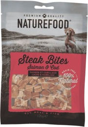Produktbild von NATUREFOOD Steak Bites 3x100g Lachs