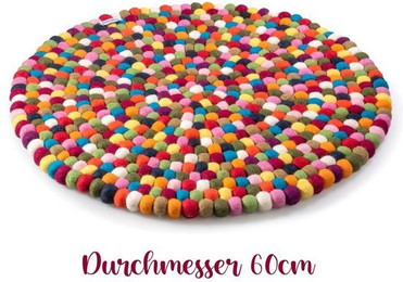 Produktbild von naturling Katzenliege Haustierbett aus 100% Filzwolle rund 60cm