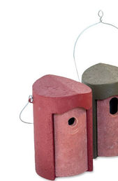 Naturschutzprodukt Nisthöhle Typ 1B Flugloch 32 mm in rot – Bild 1 von 4