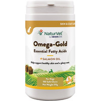 Produktbild von NaturVet Omega Gold Kautabletten für Hunde - 180 Stk.